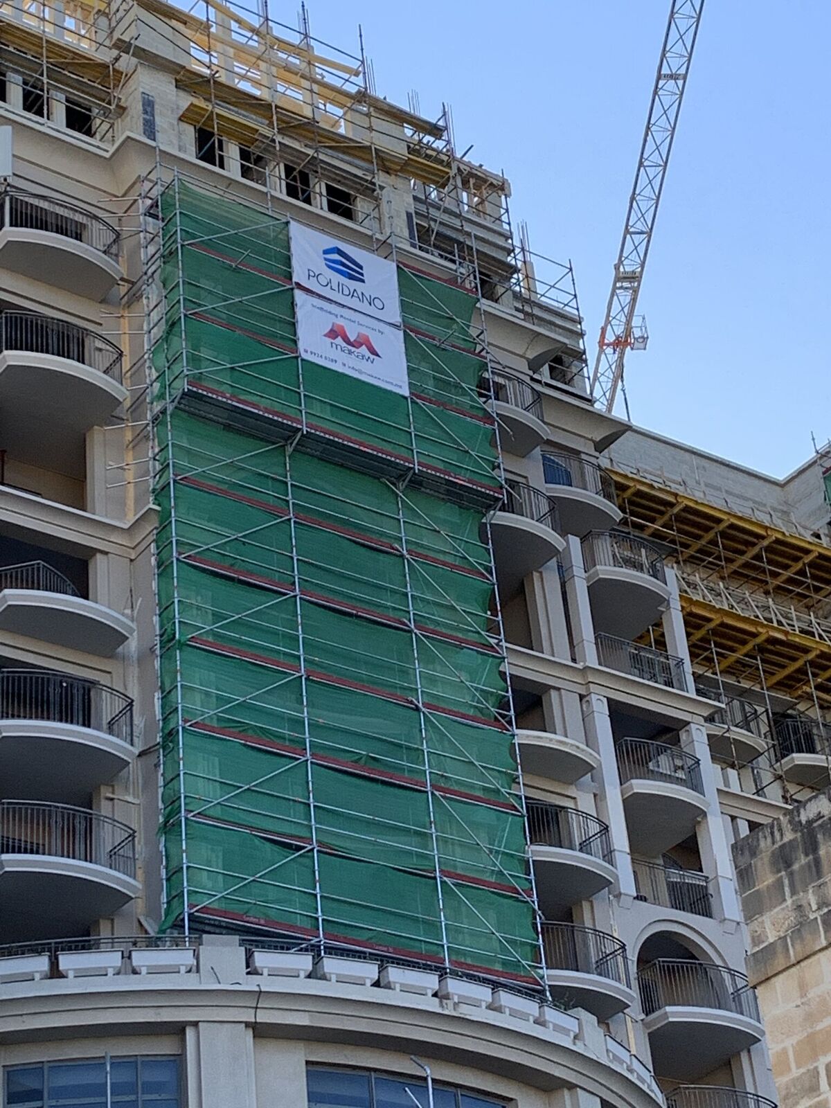 Marriott hotel – Scaffolding access