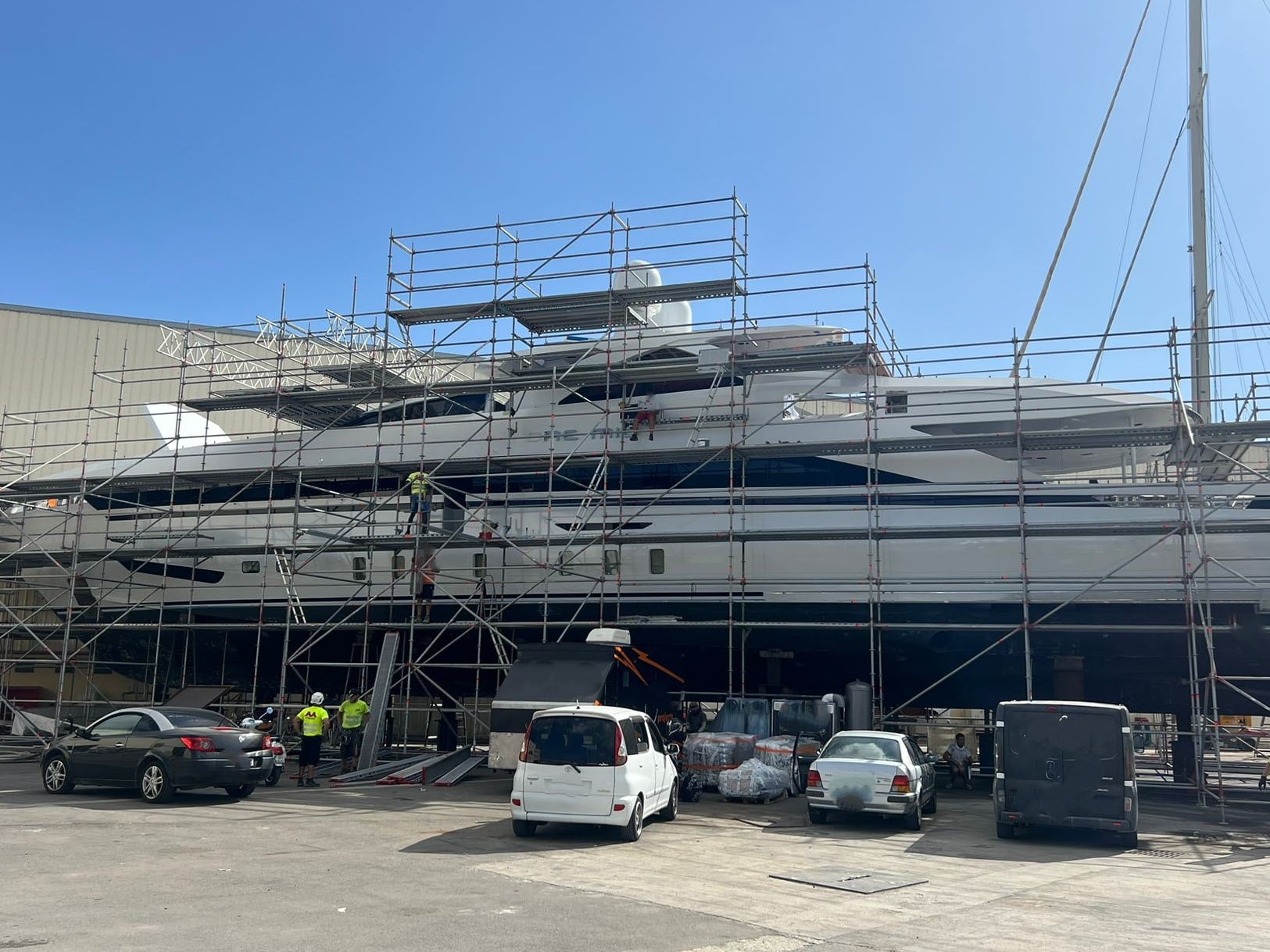 45m superyacht - scaffold encapsulation - Makaw